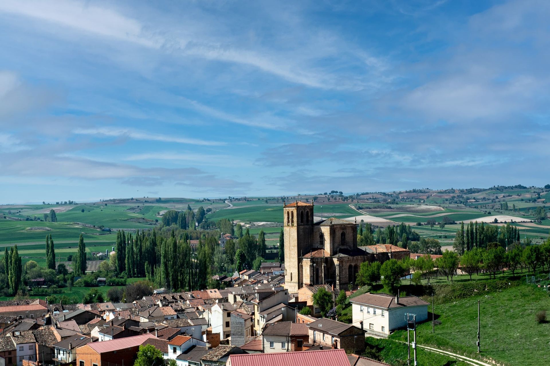 Peñaranda de Duero desde el aire